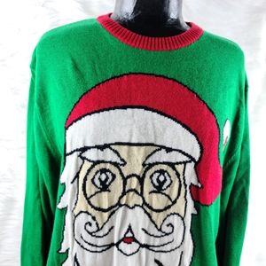 Ugly christmas Holiday sweater Santa Claus